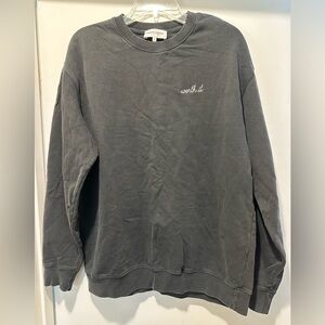 Madison Labiche Paris “Worth It” Men's Charcoal Crewneck Sweatshirt Size Medium